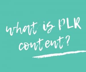 what is plr content